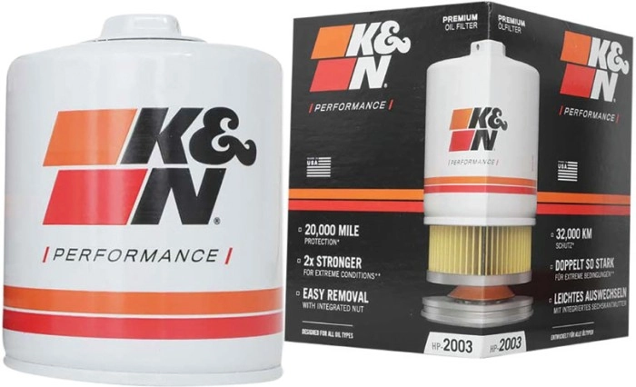 20% off K&N Premium Oil Filters