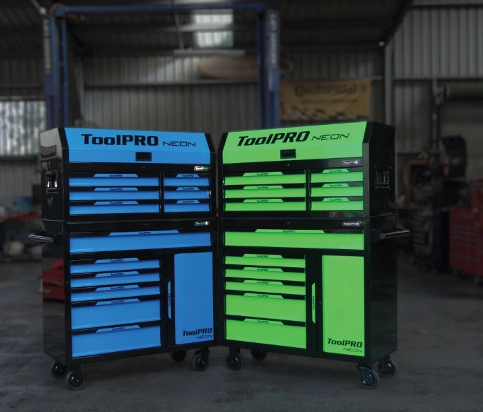 30% off ToolPRO Neon Tool Chests & Cabinets^