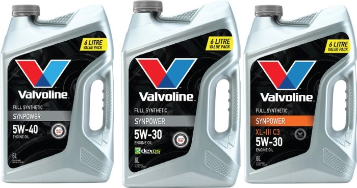 30% off Valvoline Selected Synpower Full Synthetic 6L Engine Oils^