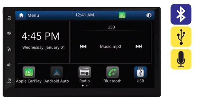 Aerpro 7” Apple Carplay & Android Auto Digital Media Player