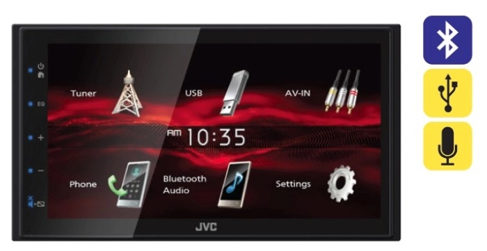 JVC 6.8” Touchscreen Digital Media Player