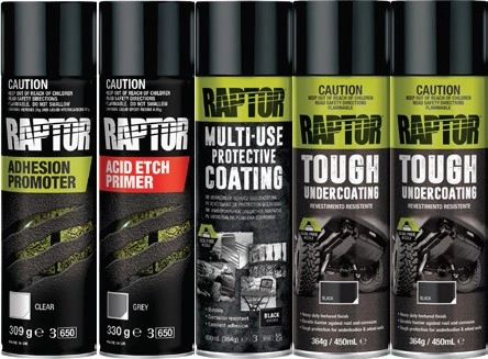 Raptor Aerosols Protective Coatings & Primers^