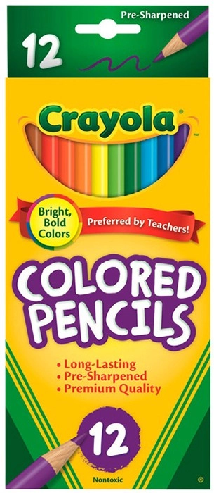 Crayola 12 Pack Coloured Pencils