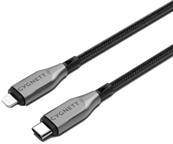 Cygnett Armoured Lightning to USB-C Cable 1m