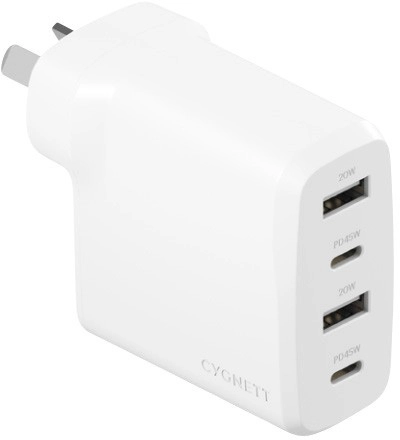 Cygnett PowerPlus 45W Multi-Port Wall Charger White