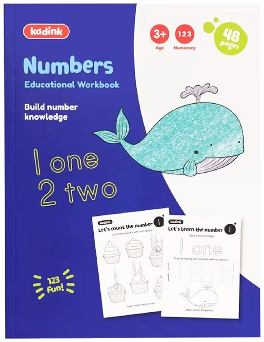 Kadink Workbooks 48 Pages - Numbers