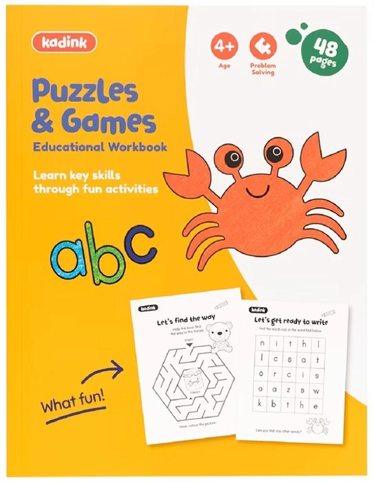 Kadink Workbooks 48 Pages - Puzzles and Games