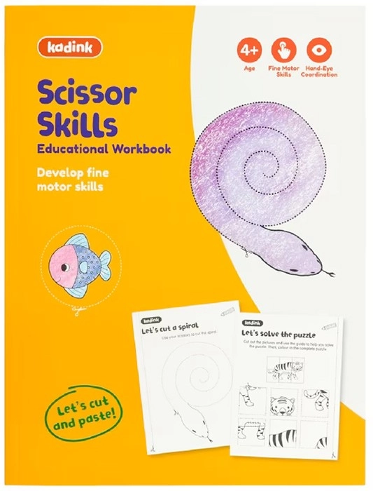 Kadink Workbooks 48 Pages - Scissor Skills