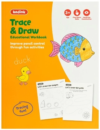 Kadink Workbooks 48 Pages - Trace and Draw