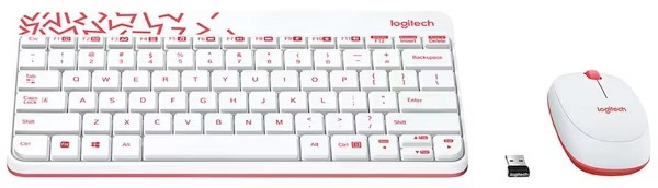 Logitech MK240 Wireless Keyboard and Mouse† - White