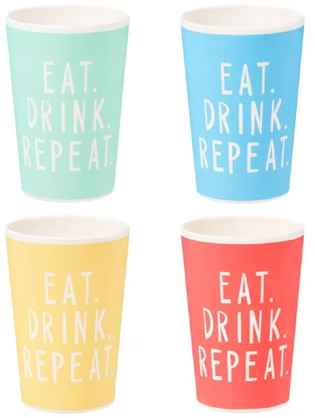 NEW Otto Pack 4 Bamboo Cups