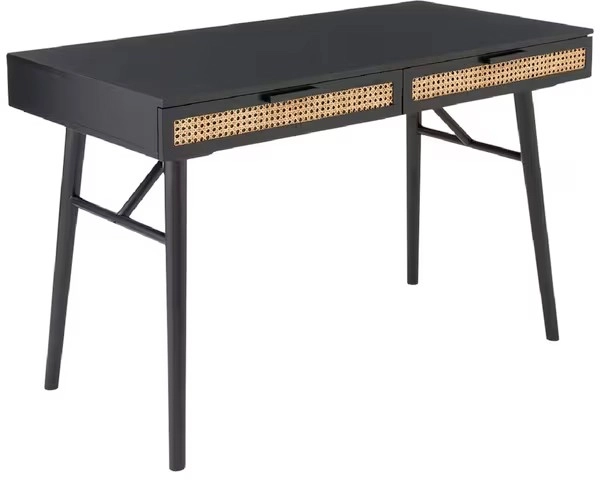 Otto Nusa Rattan Desk Black