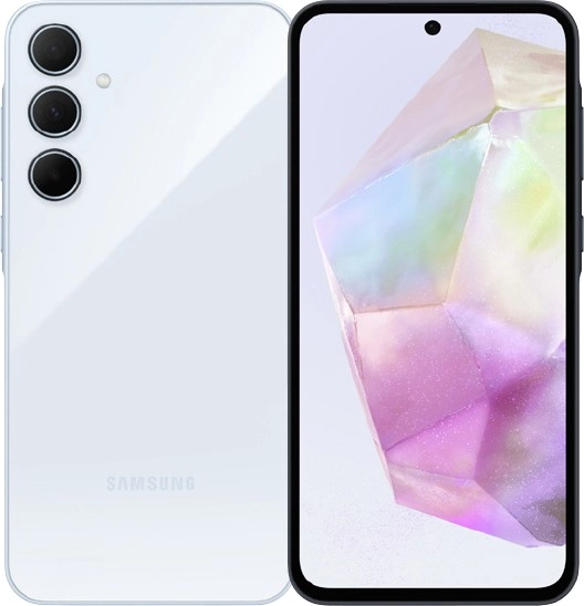 Samsung Galaxy A35 Unlocked Smartphone - Ice Blue