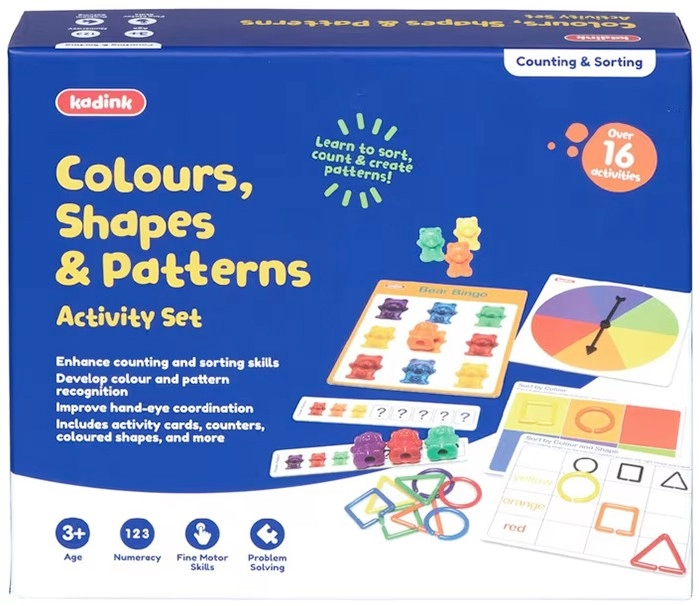 Studymate Educational Colours, Shapes & Patterns Activity Set