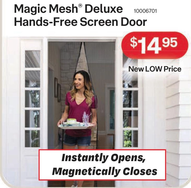 Magic Mesh® Deluxe Hands-Free Screen Door