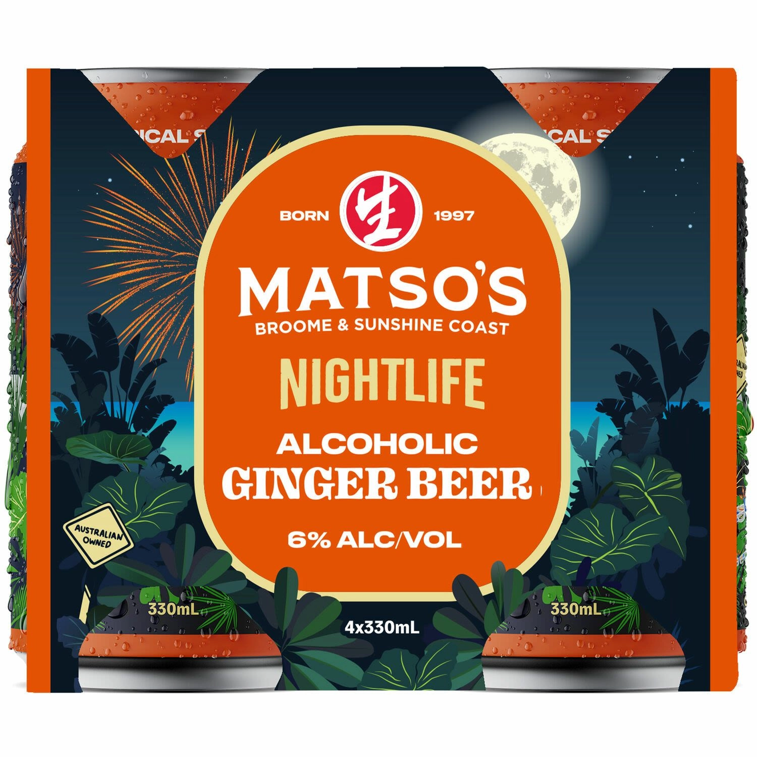 Matso’s Nightlife Alcoholic Ginger Beer Cans 330ml