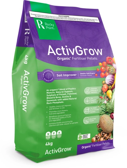 Rocky Point ActivGrow Organic Fertiliser Pellets