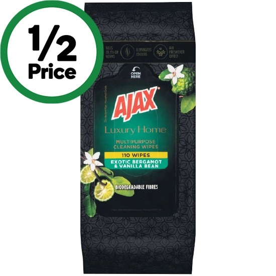 Ajax Luxury Home Cleaning Wipes Pk 110