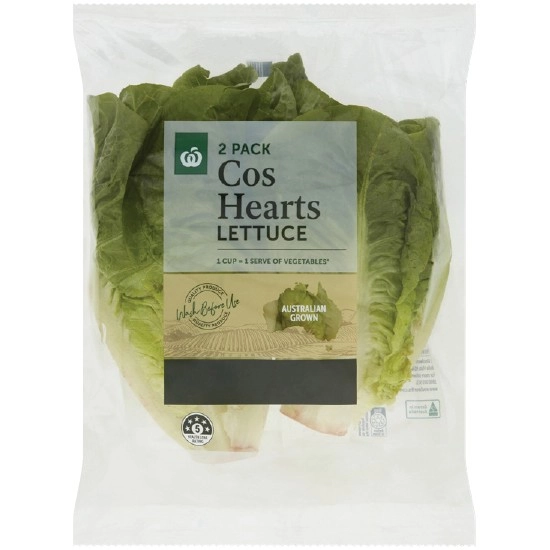 Australian Cos Lettuce Hearts Pk 2