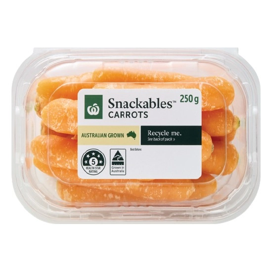 Australian Snackables® Carrots 250g Pack