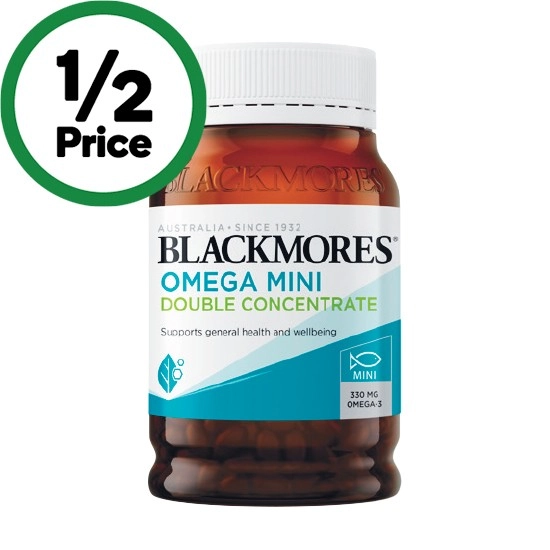 Blackmores Omega Mini Double Concentrate Capsules Pk 400~