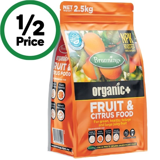 Brunnings Organic+ Citrus & Fruit Food 2.5 kg