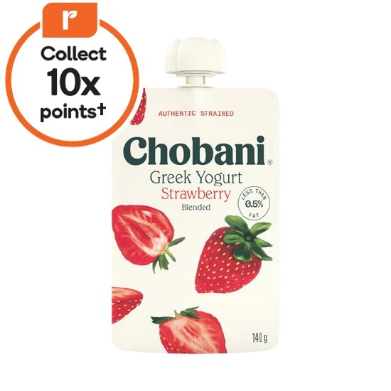 Chobani Greek Yogurt Pot or Pouch 140-160g – From the Fridge