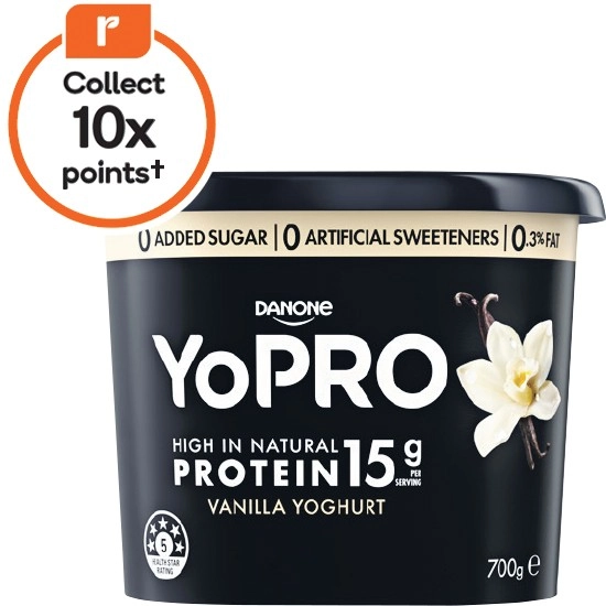 Danone YoPRO High Protein Yoghurt No Added Sugar Varieties 700g