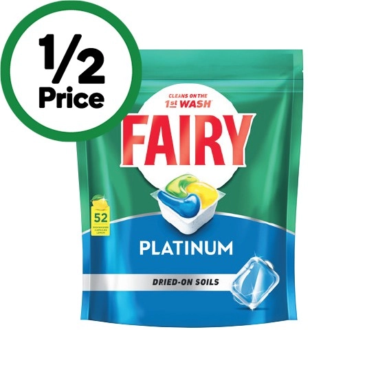 Fairy Platinum Dishwasher Tablets Pk 52