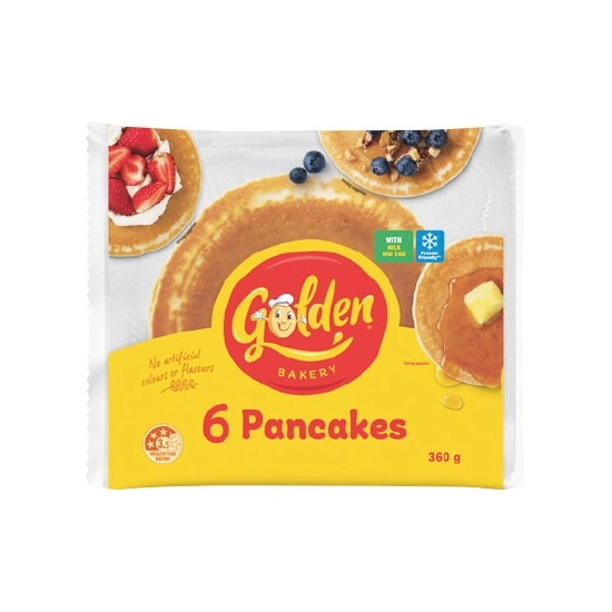 Golden Pancakes 360g Pk 6