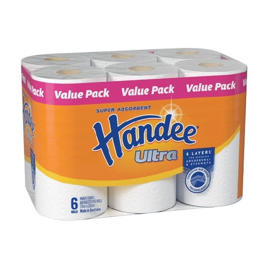 Handee Ultra Paper Towel Pk 6