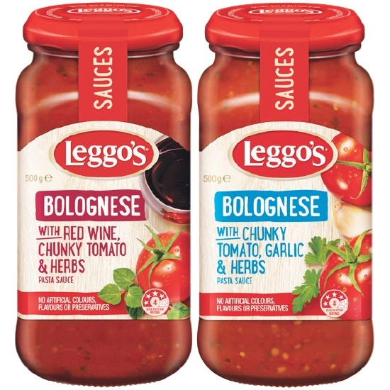 Leggo's Pasta Sauce 490-500g