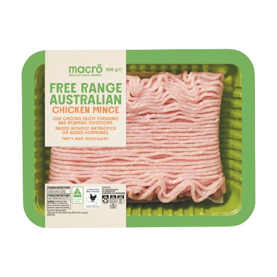 Macro Free Range Australian Fresh Chicken Mince 500g – From the Meat Dept