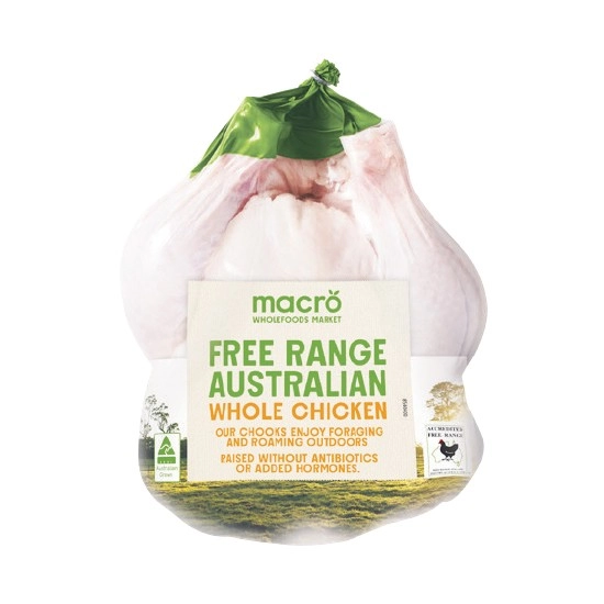 Macro Free Range Australian Fresh Whole Plain RSPCA Approved Chicken