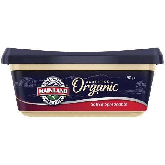 Mainland Organic Spreadable 250g – From the Fridge