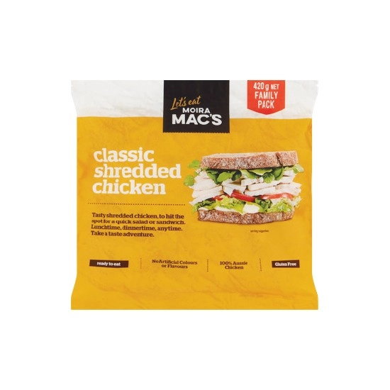 Moira Mac's Shredded Chicken 420g – From the Fridge