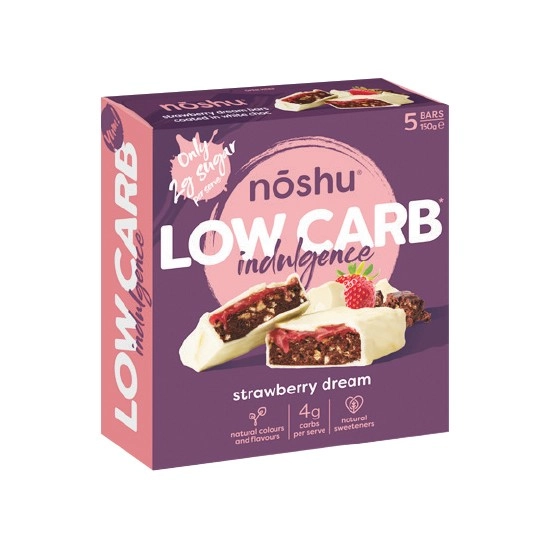 Noshu Low Carb Bars 150-160g Pk 5