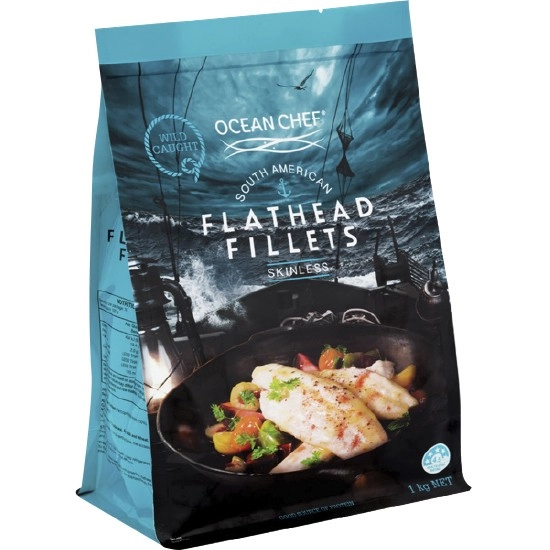 Ocean Chef South American Flathead Fillets 1 kg – From the Seafood Freezer