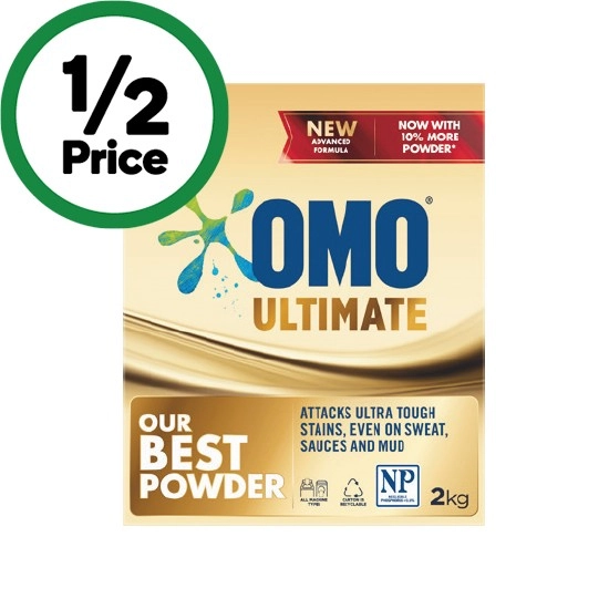 OMO Ultimate Laundry Liquid 2 Litre or Powder 2 kg