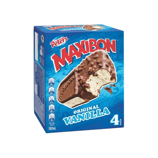 Peters Maxibon 560ml Pk 4 – From the Freezer