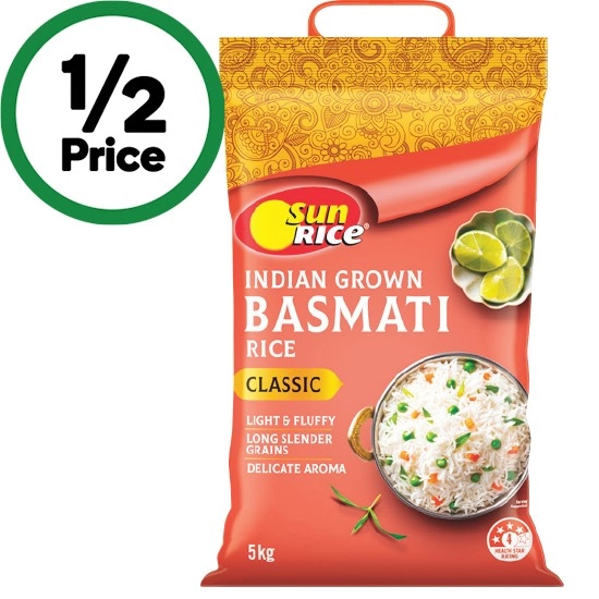 SunRice Basmati Rice 5 kg