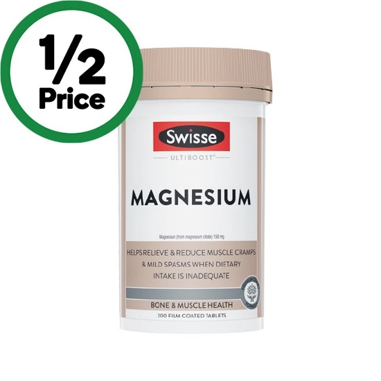 Swisse Ultiboost Magnesium Tablets Pk 200~