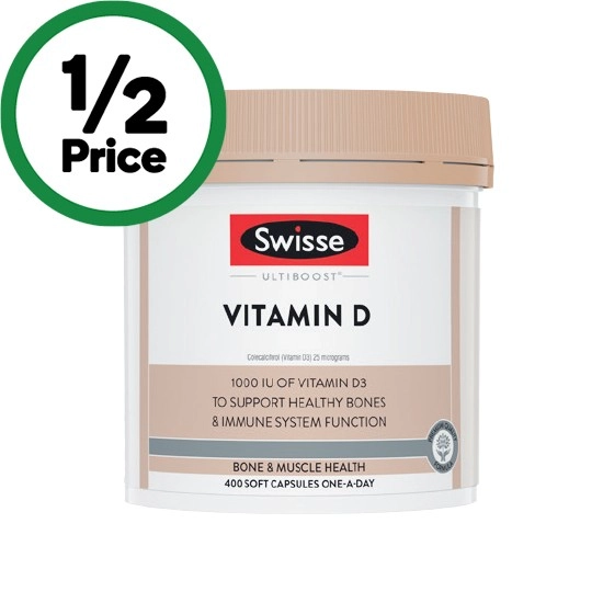 Swisse Ultiboost Vitamin D Capsules Pk 400~