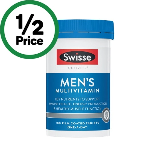 Swisse Ultivite Men's Multivitamin Tablets Pk 100~