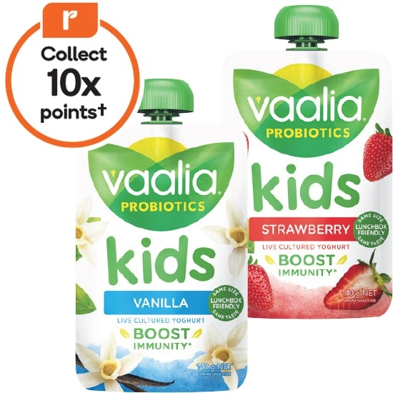 Vaalia Probiotic Kids Yoghurt Pouch 140g – From the Fridge