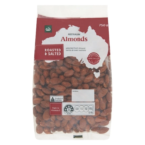 Woolworths Almonds 750g