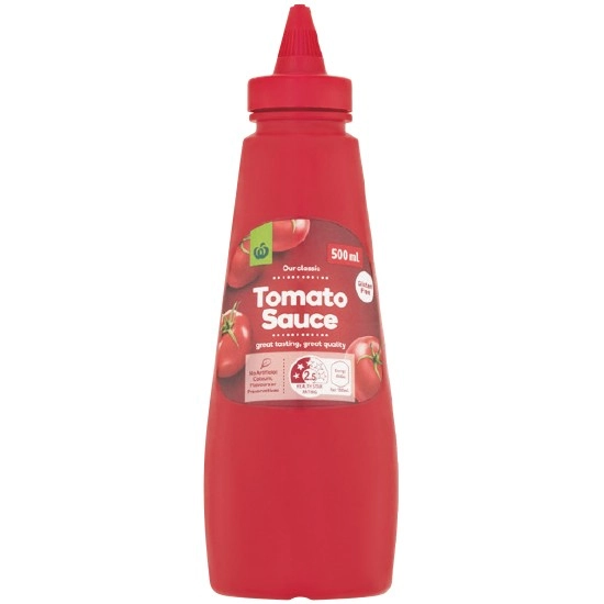 Woolworths Tomato Sauce 500ml