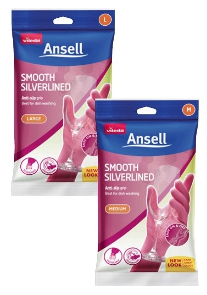 Ansell Pink Silverlined Gloves Small or Medium or Large 1 Pair