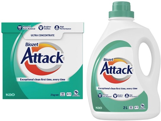 Biozet Attack Regular Laundry Liquid 2 Litre or Powder 2kg