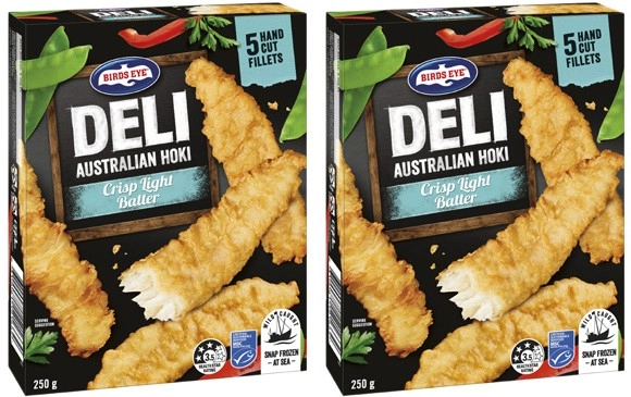 Birds Eye Deli Hoki Crispy Light Batter 250g